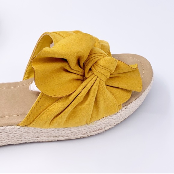 Knotted open toe mule espadrille sandal - Picture 8 of 8